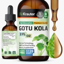 BIO KRAUTER Gotu Kola Tincture - Centella Asiatica Extract - Alcol and Sugar Free Gotu Kola Extract - Vegan Drops 2 Fl.Oz.