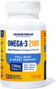 Oceanblue Professional Omega-3 2100-120 ct - High-Potency Triple Strength Burpless Fish Oil con EPA, DHA & DPA - Wild Caught - Arancione Flavor, 60 Serve
