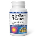 Fattori naturali, AndroSense T-Correct, Supporta il metabolismo ormonale degli uomini con cardo del latte, curcuma e licopene, 60 capsule (30 porzioni)