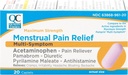Qualità Scelta massima resistenza Rilievo del dolore mestruale, Capelli multi del sollievo del dolore del sintomo, Crampe, mal di testa, Bloating, Backache & Irritability, 20 Conte Package