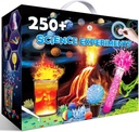 UNGLINGA 250+ Science Experiments Kit per Bambini, Ragazzi Ragazze Giocattoli Compleanno Regali Idee, Set di Chimica, S.T.E.M Attività Progetto educativo, Kit Scienziato Volcano