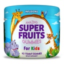 Infusioni Super Frutta Gummies per Bambini 90 Conte Antiossidante Miscela Morbida e Delicious Vegan Friendly Gluten Free Non OGM