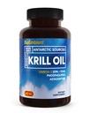 BioEmblem Antarctic Krill olio supplemento | 1000mg | Omega-3 olio con alti livelli di EPA + DHA, Astaxanthin e Phospholipids | No Fishy Aftertaste | 60-Count non OGM Softgels