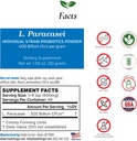 Lactobacillus Paracasei Probiotic Powder 400 Billion cfu's | Made in USA | No Additives | Direct from Manufacturer | No Third-Party Storage | Supporto immunitario | L. Paracasei | 30 Grammi (1.05 Oz)