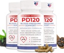 Integratore di pressione sanguigna per aiutare a ridurre naturalmente l'alta pressione sanguigna, CoQ10, Ossido nitrico, Aglio inodorato nero, Omega 3, L-teanina, Vitamina D3 per il supporto della pressione sanguigna