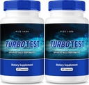 rize labs TurboTest Pillole dietetiche per gli uomini, TurboTest capsule per il corpo più sano, TurboTest massima resistenza Formula, TurboTest Advanced Supplement Recensioni (120 capsule) (Pack of 2)