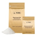 Acido ialuronico (2 oz) e Niacinamide (1 lb) Bundle, Flush-Free, Polvere fine