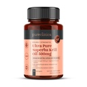 Ultra Pure Superba Krill olio 500mg x 120 capsule - Fonte nelle acque non inquinanti di Antartico Fornire una ricca alimentazione di Astaxanthin, Omega 3 e vitamina D