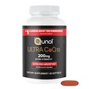Qunol CoQ10 200mg Softgels, Ultra CoQ10 - Ultra High Absorption Coenzyme Q10 Integratori - Supplemento antiossidante per la produzione vascolare e di salute e di energia del cuore - 2 mesi di alimentazione - 60 conteggio