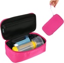 Beautyflier Travel Carrying Case per Nebulizzatore Portatile, Inhaler Spacer per Bambini e Adulti, Inhaler Holder Asma Carrying Bag con Mesh Pocket per Medicina e altri Essentials, Rosa (solo Case)