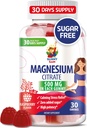 Gummie di Magnesio per Bambini & Adulti - 500mg - Cuciture di Magnesio Calma - Magnesio Citrato Chewable Supplement per Mood & Muscle Support