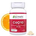 EZ Melts Dissolvable CoQ10 Supplemento 100 mg, Senza zucchero, Alimentazione 2-Month - 1 confezione
