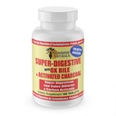Sunshine Naturals Super Digestive Supplement. Ox Bile & Charcoal attivato per il supporto digestivo, Bloating Relief, Gut Cleanse, Nutrient Absorption e promuove il benessere generale. 100 compresse.