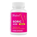 Safrel Boric Acid Vaginal Suppositories - 60 Count (1-Pack) – 100% Pure USA-Made, Supporta la salute intima e vaginale, pH Balance, Odor Control - Women's Wellness Essential