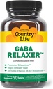 Country Life GABA Relaxer – 90 compresse | Formula di rilascio rapido per il relax, lo stress e il supporto sonno | con GABA, aminoacidi e vitamine B | Vegan certificato, senza glutine, non OGM
