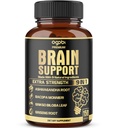 agobi 9in1 Brain Support Supplemento - Blended with Ashwagandha, Panax Ginseng, Gotu Kola, Ginkgo Biloba, Black Pepper & More - Precisione, Focus, Memory & Energy Booster - 150 Capsule per 5 Mesi