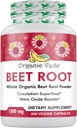 Estratto di radice di barbabietola di Veda organico 1500mg - 300 capsule di radice di barbabietola con Nitrati ad alta resistenza per sostenere la Circolazione, l'ossido nitrico, l'energia, la resistenza e la stamina - Non-GMO & senza glutine