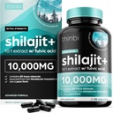Thinbi Pure Himalayan Shilajit Capsule Organici con Acido Fulvic & Trace Minerals - 90 Count