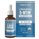 Methyl Folate organico 1000 mcg + Methyl B12 Cofactor (300 Servings) – Metabolically Active 5-MTHF Form, Organic Berry Flavor, Liquid Sublingual Form – Mood, Cognition, Methylation, Gravidanza (1oz)