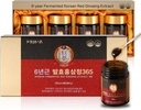 Estratto di Ginseng rosso coreano fertilizzato | 4X 200g Bottiglie | 9.6mg Ginsenosides per 15g | Energia, Focus, Fatigue, Supporto immunitario | Supplemento di erbe per uomini e donne