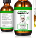 Antibiotici 60ML per gatti, Premium Cat Antibiotici Supplemento, Gatti Multivitamina, Antibiotici naturali per gatti, Antibiotici per gatti, Antibiotici per gatti, Antibiotici per gatti Supporti Immune & Gatti Allergy Relief-2 Fl Oz