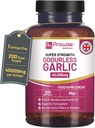 Premium Odourless Aglio capsule | 45.000mg per softgel | 200 softgels (non Tablets) Super ad alta resistenza | Pressato a freddo e Deodourizzato Olio Premium Aglio estratto da Allium Sativum