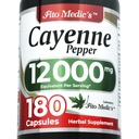 FITO MEDIC'S Lab | Cayenne Pepper Capsule Organic | Cayenne Pepper Extract | 600 mg 20:1 per 3-Capsule Serving | 180 capsule