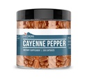 Elementi terrestri Cayenne Pepper 200 Capsule, Pure & Undiluted, Senza Additivi