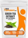 BulkSupplements.comgreen Estratto di tè polvere - 50% Polyphenols Supplemento, EGCG Supplementi - Gluten Free, 500mg per porzione, 500g (1.1 lbs) (Pack of 1)