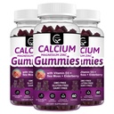Calcium Magnesio Zinc Gummies con alto assorbimento Magnesio Glycinate Potassium - Complesso vegetale Magnesio 2:1 Ratio, con D3 Sea Moss per Bone, Muscoli, Immune & Sleep Support, Vegan-3 Pack