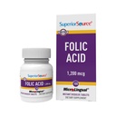 Acido folico di origine superiore 1200 mcg - Supporta il cuore, il sistema immunitario e nervoso - 100 compresse sublinguali
