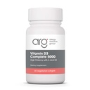 Gruppo di Ricerca Allergia Vitamina D3 Completa 5000 IU - Vitamina D3 e K2 Supplemento, Equilibrio Giornaliero, con Vitamina A, DeltaGold Tocotrienols, Alta Potenza, Veggie Softgels - 60 Conte