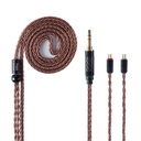 Cavo di ricambio per auricolare YINYOOO 16 core Cavo di auricolare per cavo di rame di cristallo singolo per kz zst zs10-pro zsn-pro-x edx-pro zs10-pro-x dqs cca CRA c10 c12(2pins, 3.5mm Jack)