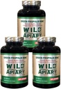 Generico 3 Bottiglie di Wild Apiary Green Bee Propolis King Ortaggi Softgels (120 caps)-Non alcolici, Wax Free, Sugar Free,