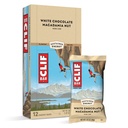 Clif Bars - Energy Bars - Cioccolato bianco Macadamia Nut Flavor - Realizzato con avena biologica - Cibo a base vegetale - Vegetariano - Kosher (2.4 Ounce Protein Bars, 12 Count) Packaging May Vary