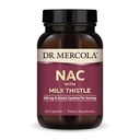 Dr. Mercola NAC with Milk Thistle - with Antioxidants - Supporta processi di disintossicazione normali - 500 mg N-Acetyl-Cysteine per Serving - Non-GMO, Gluten-Free & Soy Free - 60 capsule (30 Servings)