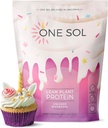 One Sol Lean Plant-Based Protein Powder, Pea & Brown Rice Protein, Carb basso, Vegan Friendly - Gluten, Lattosio, & Soy Free - Non Aggiunto Zucchero, Non OGM, Nutrizione pulita, Senza Bloating (Unicorn Milkshake)