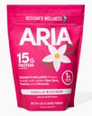 Designer Benessere, Aria, Benessere delle donne Polvere proteica bassa Calorie Vanilla con Biotina, Vitamina C e Aloe Organica, Vanilla Blossom, 1.85 Pound