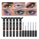 DNM colorato Mascara per ciglia, sirena colorato Mascara impermeabile, 6Pcs/Set,nero,bianco,blu, viola,crespatura Cruelty di lunga durata Free & Vegan Voluminous Maskara per il trucco degli occhi delle donne