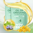 Olio di VivoNu di Oregano con Olio di Semi Nero, Olio Equilibrato di capsule di Oregano, OriganoOil Organic Softgels,Carvacrol,Thymoquinone, Non OGM