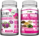 GreeNatr Synergic Bundle - Herbal Menopause Complesso di supporto per Flash Hot, Night Sweats & Mood Swings Relief Plus Total Liver Revitalization with Our Synergistic Liver Cleanse