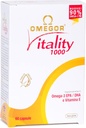 OMEGOR Omega 3 Fish Oil Supplemento IFOS Certified Vitality 1000 con 800mg EPA e DHA per capsula - No Fishy Aftertaste, Non-GMO (60 Softgels)