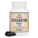 Astaxantina 12mg Max Strength (Only Patented Astaxanthin (Astrareal) con 70+ Human Clinical Trials - World's Most Studied Brand) Crescita, Vendetta e Made in The USA (Astaxantina) di Double Wood