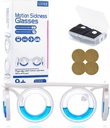 Anti-Motion Sickness Glasses,Motion Sickness Bands(Colore random),Motion Sickness Patch, Antiemetic, Tre in un pacchetto per adulti o bambini