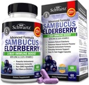 BioSchwartz Elderberry Capsule 60 Conte + Omega 3 Fish Oil 90 Conte Bundle