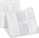 FYY Daily Pill Organizer, 7 scomparti Portable Pill Case Travel Pill Organizer,[Folding Design] Pill Box per Purse Pocket per tenere Vitamine,Cod Liver Oil,Supplements e Medication-Clear