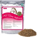 Supplemento per la calma del cavallo Foglia naturale del lampone 35 OZ- Allevia l'ansia, l'irritabilità e il disgrazia in Mares durante i cicli di calore - Anche la magia Adatto per Geldings