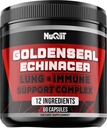 Capsula di radice dorata con Echinacea, Radice di Panax Ginseng, Complesso di supporto immunitario come Elderberry, Bulbo di aglio - 60 capsule - Salute digestiva, Bilancia del corpo & More - Polvere di radice dorata