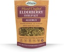 Kit Syrup Elderberry - Supporto Allergy - Rende Circa 32oz - Viene fornito con Borsa Brewing - Ingredienti - Anziani - Rosehips - Ginger - Nettle - Cinnamon - Cloves - Ingredienti