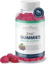 Zinc Gummies 50mg - Supporto Immune ad alta potenza, Salute della pelle, Antiossidante, Integratore Immunitario giornaliero per Adulti, Vegan, Senza Glutine, Non OGM, Gummies Citrato di Zinco Masticabile, 180 Gummies
